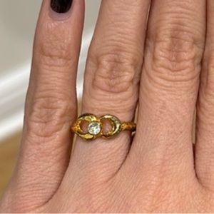 Vintage gold and diamond ring